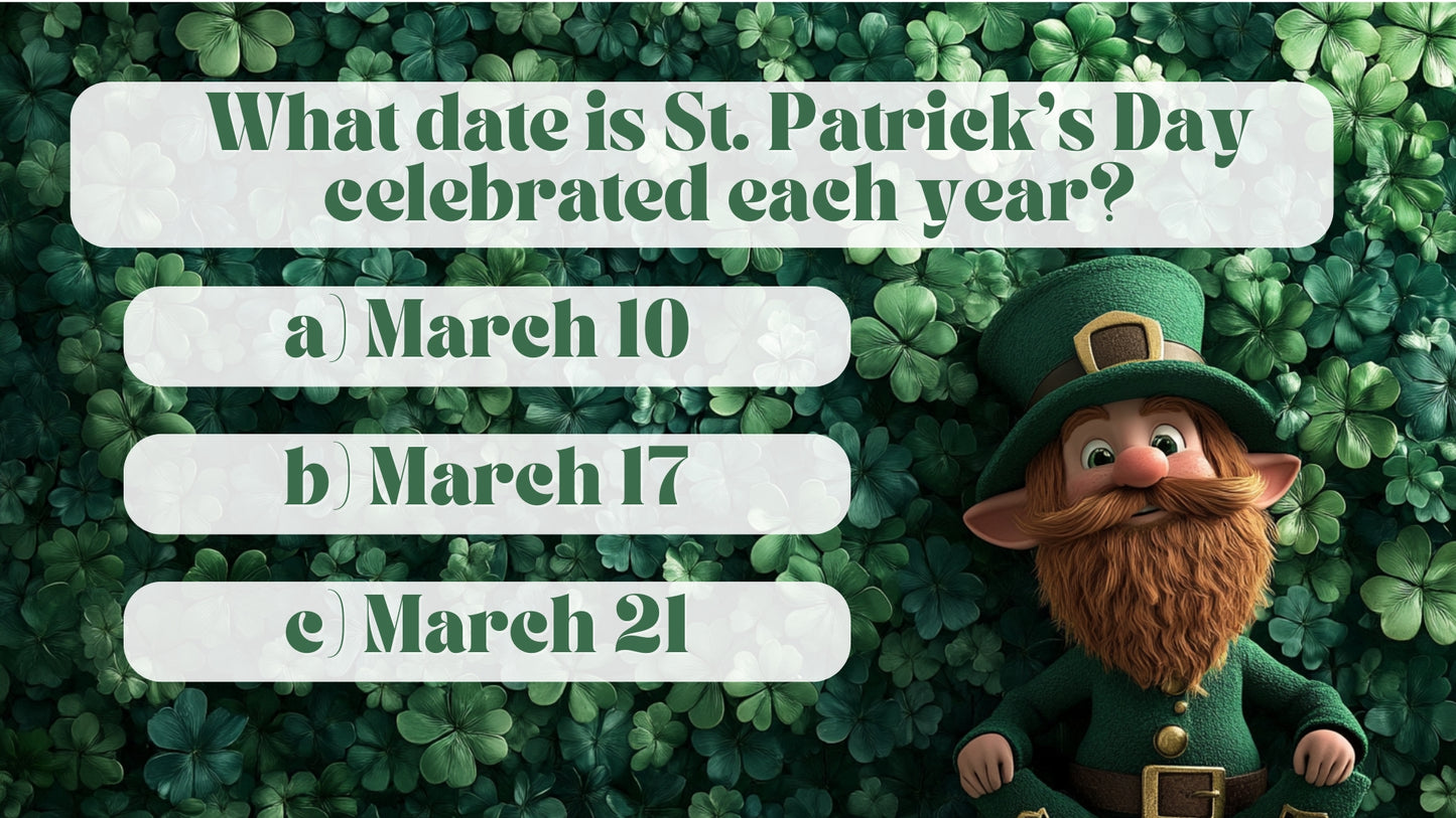 St. Patrick's Day Trivia