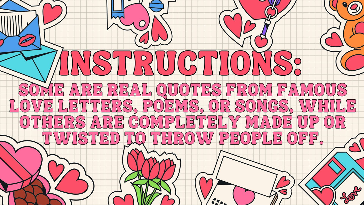 Famous Love Letters...or Nah? - Valentine's Edition