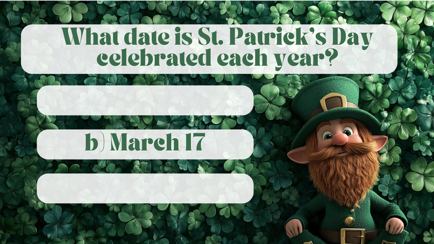 St. Patrick's Day Trivia